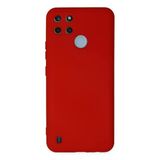Uray Store Realme C25y Kılıf Nano İçi Kadife Silikon - Kırmızı