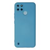 Uray Store Realme C25y Kılıf Nano İçi Kadife Silikon - Mavi