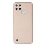 Uray Store Realme C25y Kılıf Nano İçi Kadife Silikon - Pudra