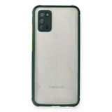 Uray Store Samsung Galaxy A02s Kılıf Miami Şeffaf Silikon - Koyu Yeşil