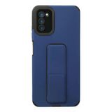 Uray Store Samsung Galaxy A03s Kılıf Mega Standlı Silikon - Mavi