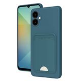 Uray Store Samsung Galaxy A06 Kılıf Kelvin Kartvizitli Silikon - Mavi