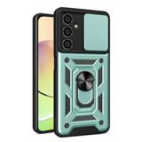 Uray Store Samsung Galaxy A25 5G Kılıf Pars Lens Yüzüklü Silikon - Yeşil