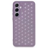 Uray Store Samsung Galaxy A25 5G Kılıf Petek Silikon Kapak - Lila