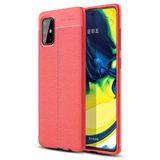 Uray Store Samsung Galaxy A71 Kılıf Auto Focus Kapak - Kırmızı