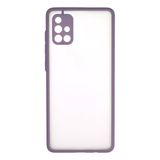 Uray Store Samsung Galaxy A71 Kılıf Montreal Silikon Kapak - Mor