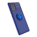 Uray Store Samsung Galaxy A91 / S10 Lite Kılıf Range Yüzüklü Silikon - Mavi