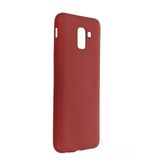 Uray Store Samsung Galaxy J6 Kılıf First Silikon - Bordo