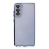 Uray Store Samsung Galaxy S21 Fe Kılıf Razer Lensli Silikon - Açık Mavi