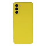 Uray Store Samsung Galaxy S21 Plus Kılıf Nano İçi Kadife Silikon - Sarı