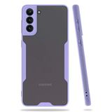 Uray Store Samsung Galaxy S21 Plus Kılıf Platin Silikon - Lila
