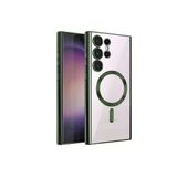 Uray Store Samsung Galaxy S23 Ultra Kılıf Kross Magneticsafe Kapak - Koyu Yeşil