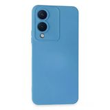Uray Store Vivo Y17s Kılıf Nano İçi Kadife Silikon - Mavi