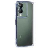 Uray Store Vivo Y17s Kılıf Razer Lensli Silikon - Açık Mavi