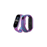 Uray Store Xiaomi Mi Band 6 Spor Delikli Kordon - Mor-Mavi