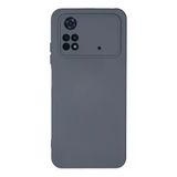 Uray Store Xiaomi Poco M4 Pro 4G Kılıf Nano İçi Kadife Silikon - Gri