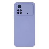 Uray Store Xiaomi Poco M4 Pro 4G Kılıf Nano İçi Kadife Silikon - Lila
