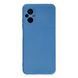 Uray Store Xiaomi Poco M5 Kılıf Nano İçi Kadife Silikon - Mavi