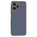 Uray Store Xiaomi Poco M6 Pro 5G Kılıf Volet Silikon - Mavi
