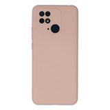 Uray Store Xiaomi Redmi 10C Kılıf Nano İçi Kadife Silikon - Pudra