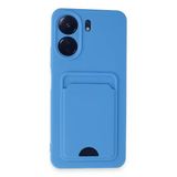 Uray Store Xiaomi Redmi 13C Kılıf Kelvin Kartvizitli Silikon - Mavi