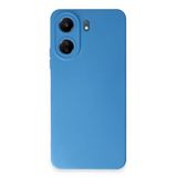 Uray Store Xiaomi Redmi 13C Kılıf Nano İçi Kadife Silikon - Mavi
