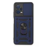 Uray Store Xiaomi Redmi Note 12 5G Kılıf Pars Lens Yüzüklü Silikon - Lacivert