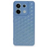 Uray Store Xiaomi Redmi Note 13 Pro 5G Kılıf Petek Silikon Kapak - Mavi