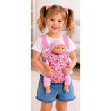 Uray Toka Ergonomik Tasarımlı Oyuncak Bebek Kangurusu Kız Çocuk Ana Kucağı 1-6 Yaş Türkiye Menşeli - Pembe