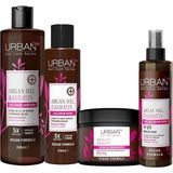 Urban Care Argan Oil &amp; Keratin Kırılma Karşıtı ve Besleyici Şampuan Krem Maske Sıvı Krem - Çok Renkli