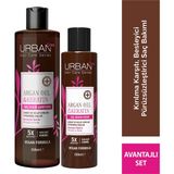 URBAN Care Argan Oil & Keratin Kırılma Karşıtı Saç Bakım Şampuanı 2'li Set Vegan Parabensiz