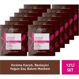 Urban Care Argan Oil & Keratin Vegan Duş Öncesi Saç Bakım Maskesi 12'li Set Pürüzsüzleştirici Etki