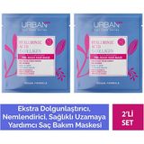 URBAN Care Hyaluronik Asit & Kolajen 50 ml x 2 Vegan Saç Bakım Maskesi Kuru ve Cansız Saçlar İçin Bakım Yapıcı
