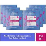Urban Care Hyaluronik Asit & Kolajen Kuru ve Cansız Saçlara Duş Öncesi Saç Bakım Maskesi 6 x 50 ml Vegan Formül