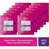 Urban Care Intense Keratin Aşırı Yıpranmış ve Cansız Saçlara Duş Öncesi Saç Bakım Maskesi 12'li Set