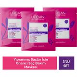 Urban Care Intense Keratin Yoğun Onarıcı Saç Maskesi 3'lü Set – Bitkisel Keratin, Vegan, Her Saç Tipine Uygun
