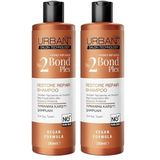 URBAN Care No.2 Bond Plex Yıpranma Karşıtı Saç Bakım Şampuanı Sülfatsız 350 ml- Vegan (2 paketi)