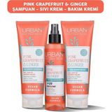 Urban Care Pink Grapefruit & Ginger Şampuan, Sıvı Bakım Kremi ve Bakım Kremi