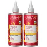 URBAN Care Twisted Curls Hibiscus & Shea Butter Kıvırcık ve Dalgalı Saçlara Özel Miselar Şampuan Sülfatsız 340 ml- Vegan (2 paketi)