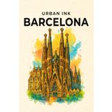 Urban Ink: Barcelona – Bullet Journal 6x9" | Creative Metropolitan Style Journal | Travel Diary, Planner, Sketchbook, Journal, Notebook| Original Gift ... Students, Professionals | Numbered pages