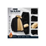 Urban Look Unisex Kışlık İçi Peluş Kürklü Eşofman Takımı Sıcak Tutan Fermuarlı Ceket Ve Pantolon