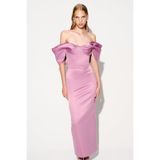 Urban Muse Alba Maxi Saten Elbise