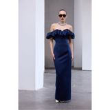 Urban Muse Nocturna Saten Maxi Elbise