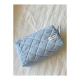 urbepouch Mavi Çizgili Soft Makyaj Çantası - Büyük boy