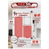URDE Yaz Sil Günlük Planlayıcı LAMİNASYON (PVC) A4 Buzdolabı Magneti Yapılacaklar Listesi Mıknatıslı Planlayıcı, To Do List Schedule Daily Planner Saatlik Plan Günlük Plan Notluk