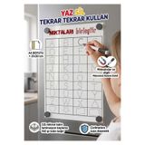 URDE Yaz Sil Harf ve Şekil Çizgi Çalışması Panosu Tekrar Kullanılabilir Yaz Sil Nokta Birleştirme Alfabe Mıknatıslı Kalın Laminasyonlu Magnet A4 Pano Çizgi Çalışması ve Harf Öğretimi