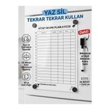 URDE Yaz Sil Mıknatıslı Kitap Okuma Planlayıcısı ve Takip Çizelgesi Magnet - Silinebilir A4 Pano Buzdolabı Panosu Lamine Yaz Sil Kitap Takip Çizelgesi Okuma Planlayıcı