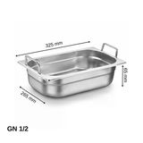 Üret Saplı Gastronom Küvet Gn 1/2 65 Mm 4 Lt