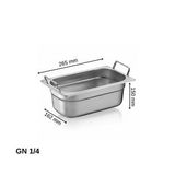 Üret Saplı Gastronom Küvet Gn 1/4 150 Mm 4 Lt
