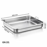 Üret Saplı Gastronom Küvet Gn 2/1 100 Mm 28,5 Lt